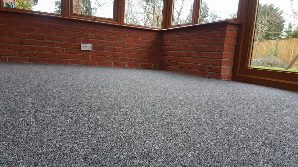 carpet fitted in a conservatory