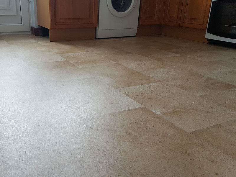 Light terracotta vinyl flooring