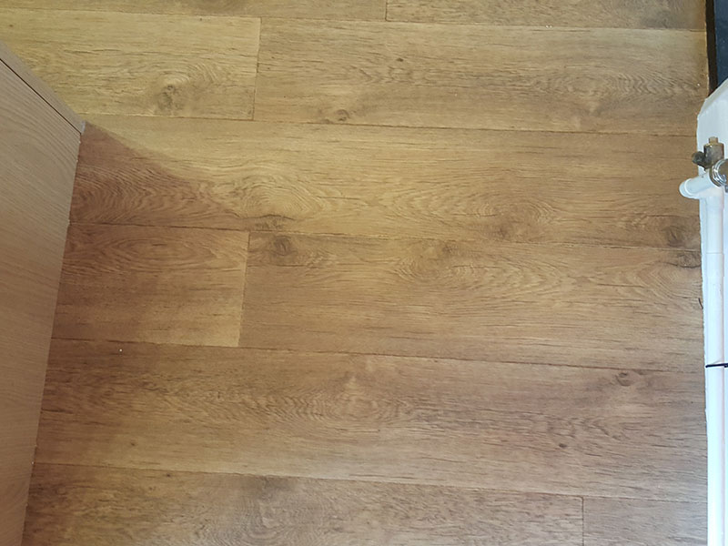 Wood effect vinyl flooring